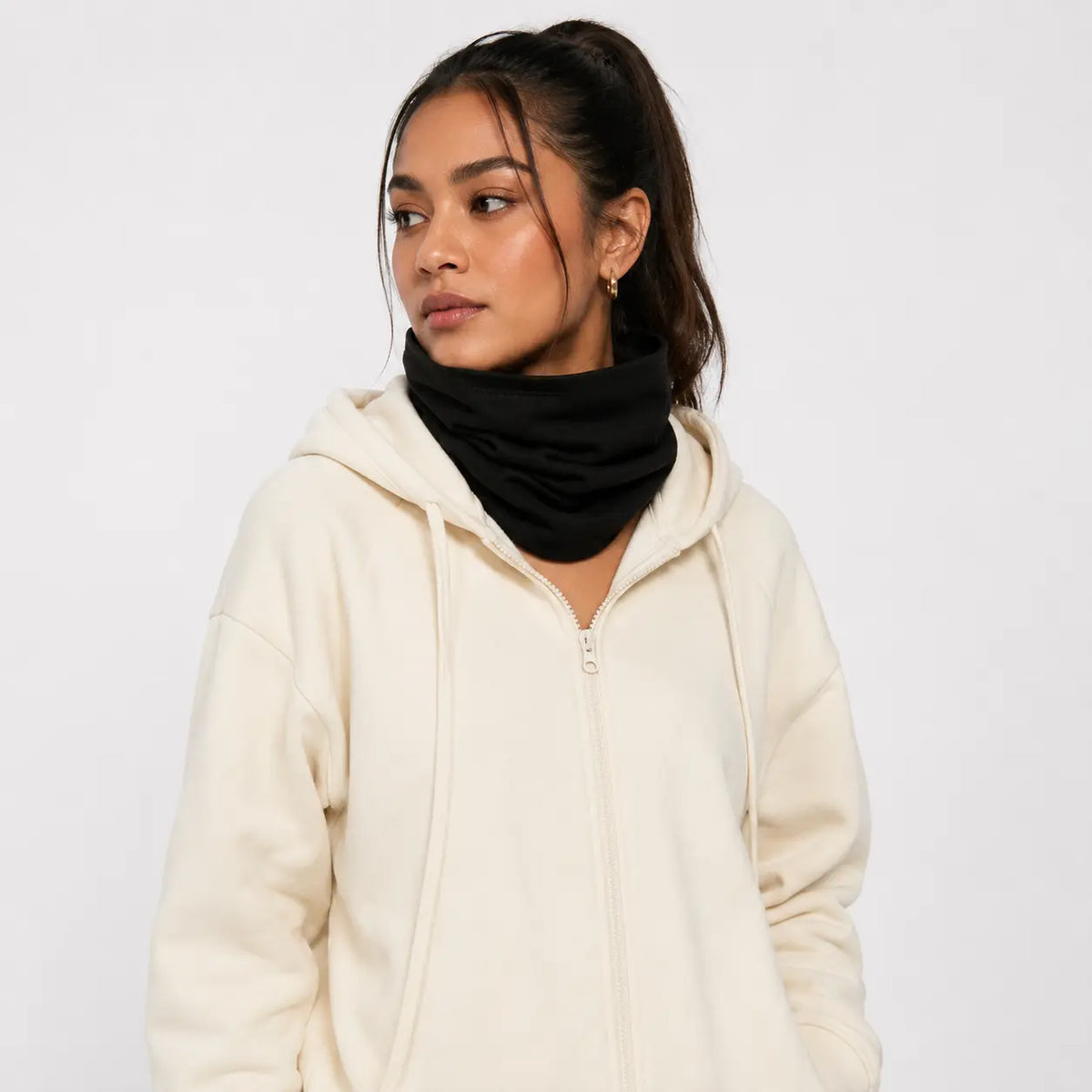Essential Loop Scarf – Zwart