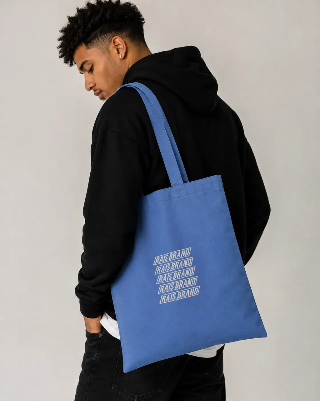 RAIS Essential Shopper - Baby blue