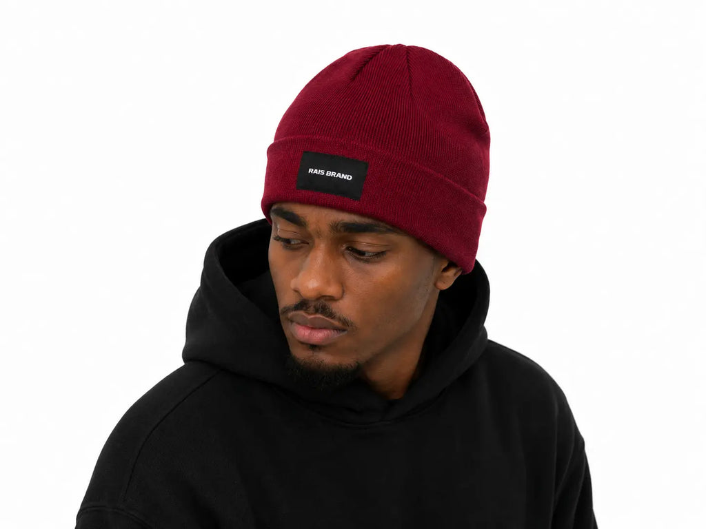 Heavy Beanie – Donkerrood