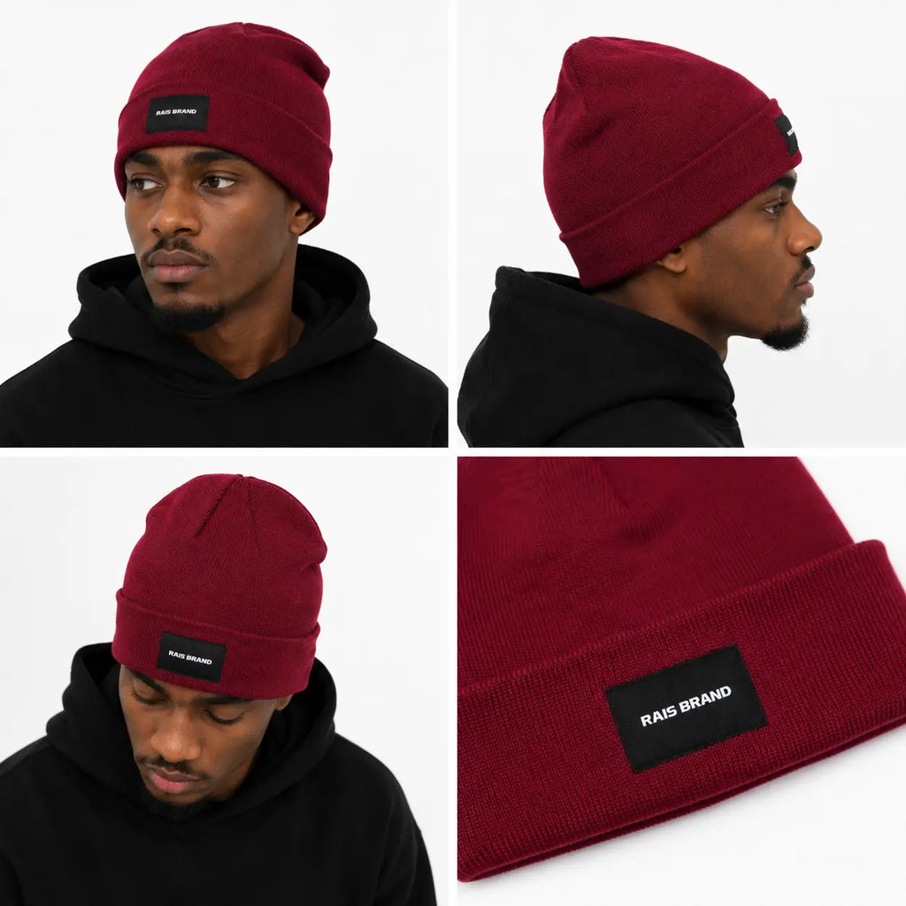 Heavy Beanie – Donkerrood