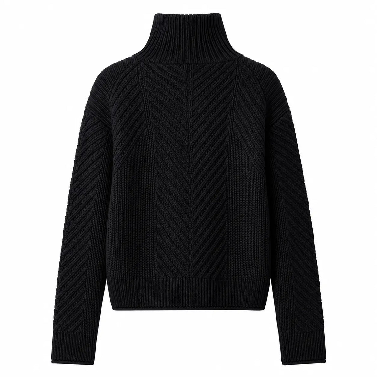 Textured Knit Half-Zip Sweater