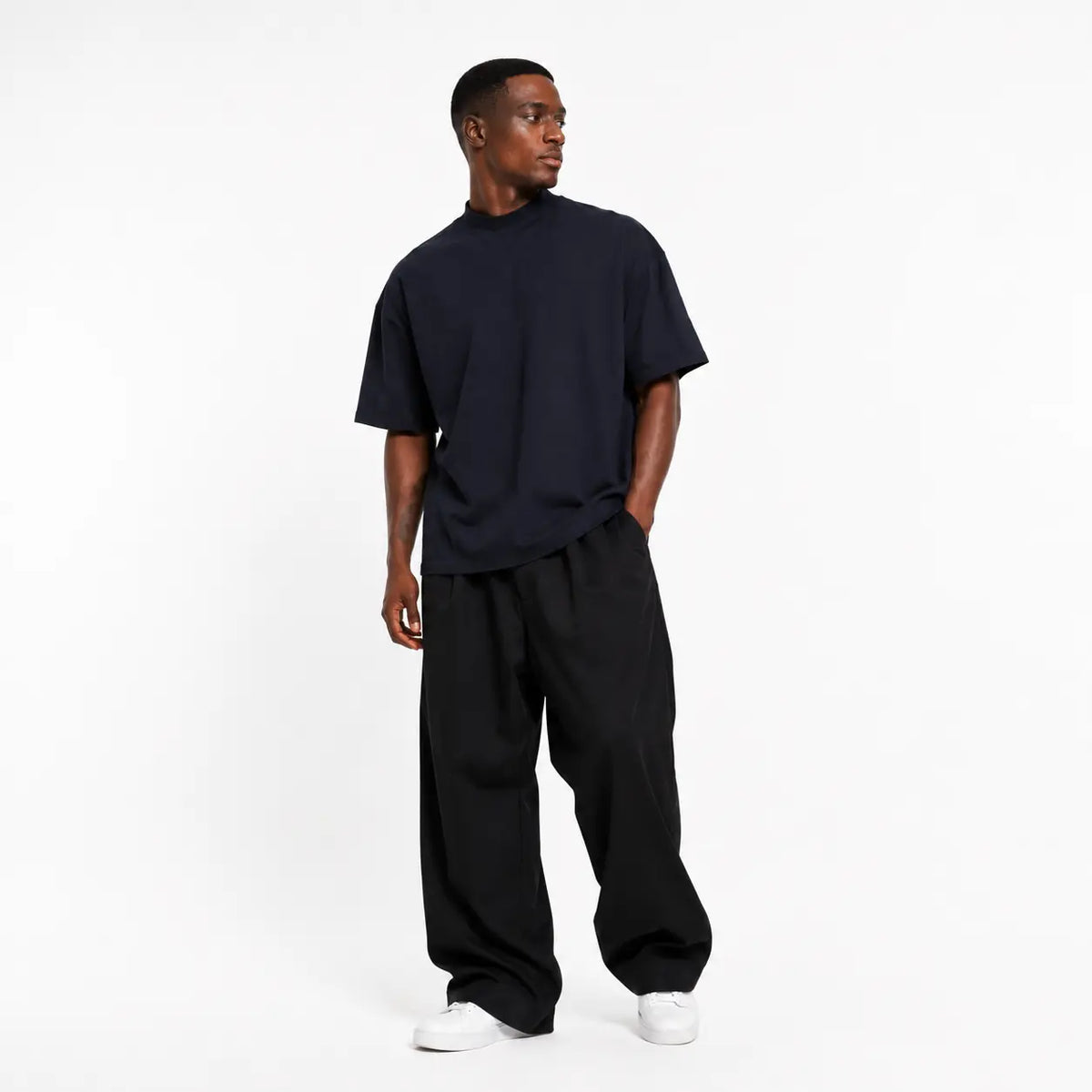Oversized High Neck Tee